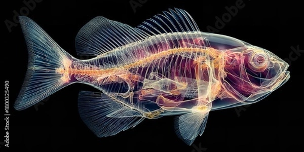 Obraz A fish x-ray
