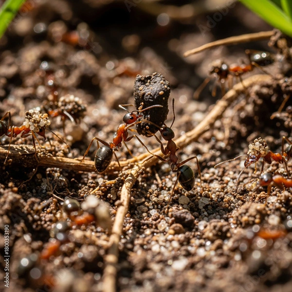 Obraz ant on the ground