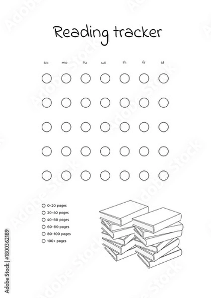 Fototapeta  black and white reading tracker