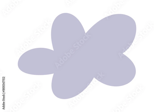 Obraz Fluffy cloud childish element drawing