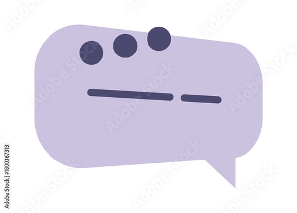 Obraz Message application speech bubble design