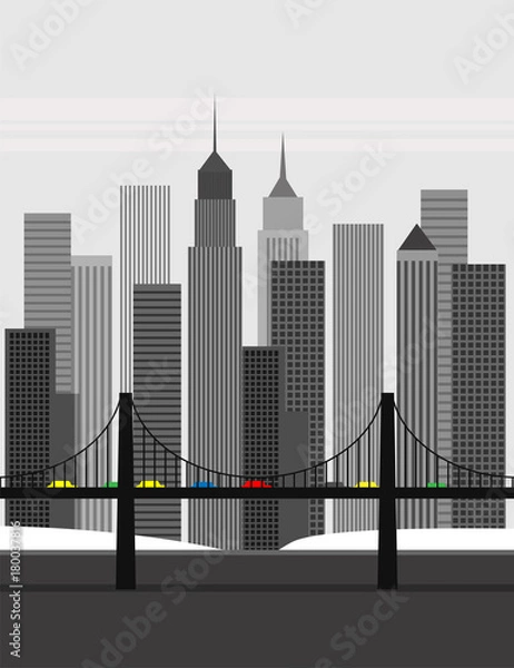 Obraz Abstract Business District