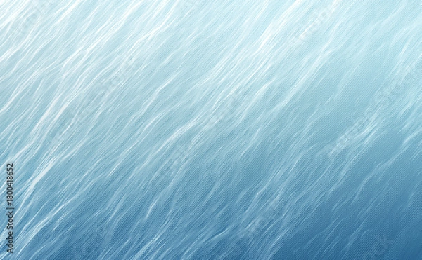 Fototapeta 3D render illustration blue stripes in form of waves, abstract  wavy wallpaper background