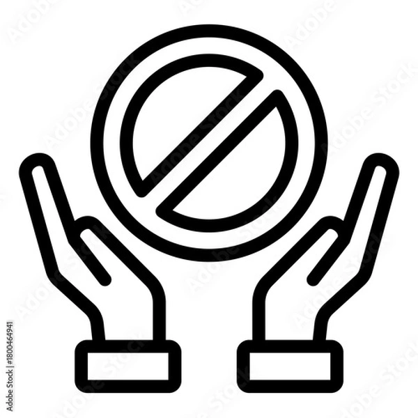 Fototapeta Not Allowed Icon