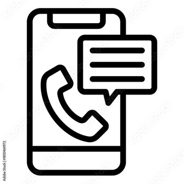 Fototapeta Calling Icon