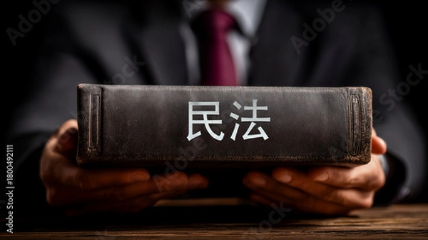 Obraz Heavy Civil Code Symbolizing Legal History and Institutional Trust