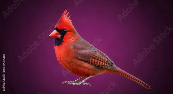 Obraz Cardinal bird isolated image