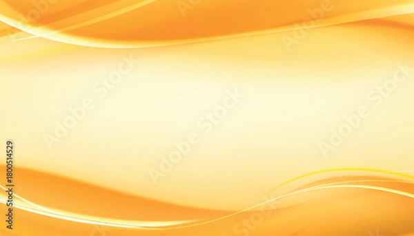 Obraz Yellow abstract background. Colorful smooth light lines background.
