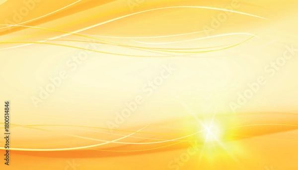 Obraz Yellow abstract background. Colorful smooth light lines background.