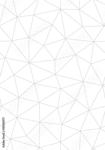 Obraz Technology lines seamless background. Irregular linear grid with circles in nodes.. Vector repeating texture.