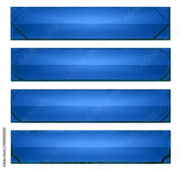 Obraz 高級感のある青色のフレーム　F　４種セット