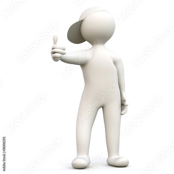 Obraz 3D Man says O.K.