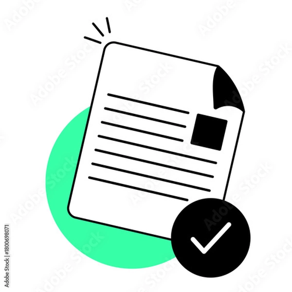 Fototapeta conversion complete illustration for ui design and web design