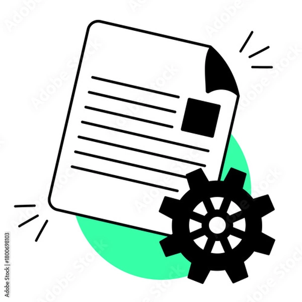 Fototapeta conversion process illustration for ui design and web design