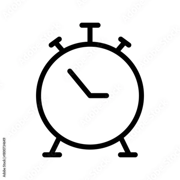 Obraz Stopwatch icon set featuring precise, modern timekeeping symbols for sports, fitness, and efficient activity tracking