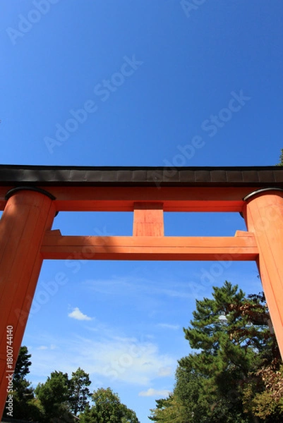 Obraz 奈良公園　春日大社一の鳥居