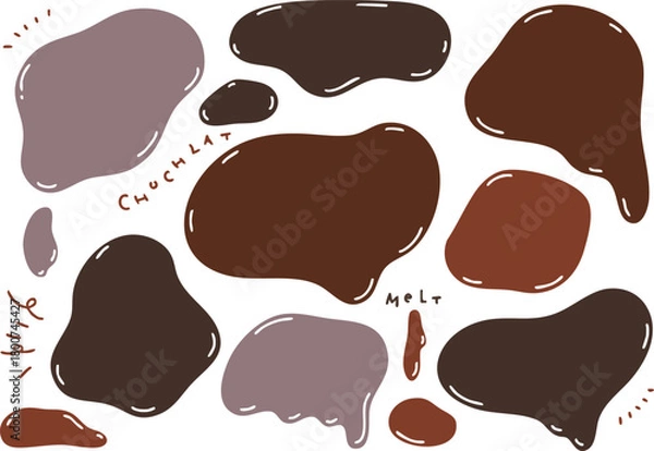 Obraz チョコレート風のフレームセット