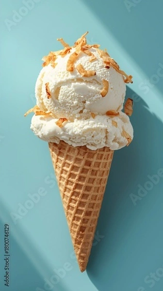 Fototapeta ice cream in a cone