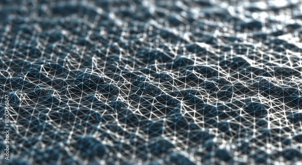 Obraz Modern network connection background with glowing lines for technology solutions and futuristic designs, a stunning backdrop for innovation and progress