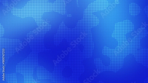 Obraz Blue Grid Line Abstract Background with Soft Digital Gradient Design