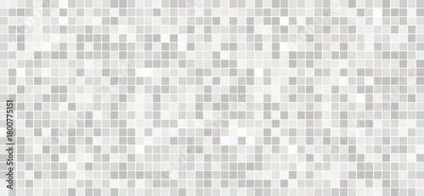 Obraz Minimalistic grayscale square tile mosaic grid abstract background texture