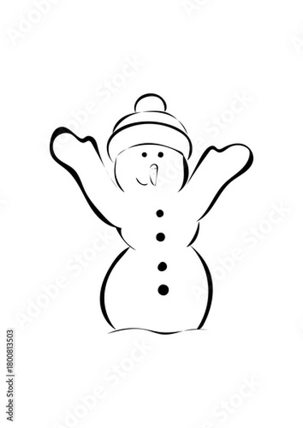 Fototapeta Schneemann 