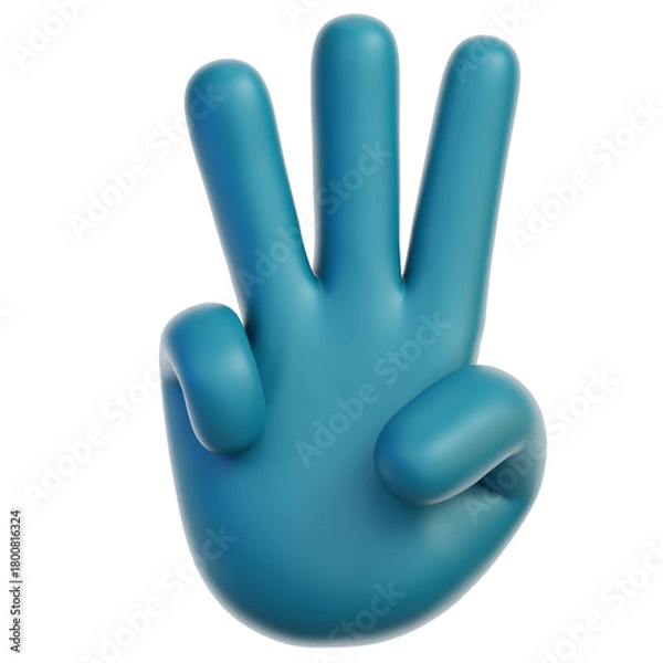 Obraz Three 3D Illustration