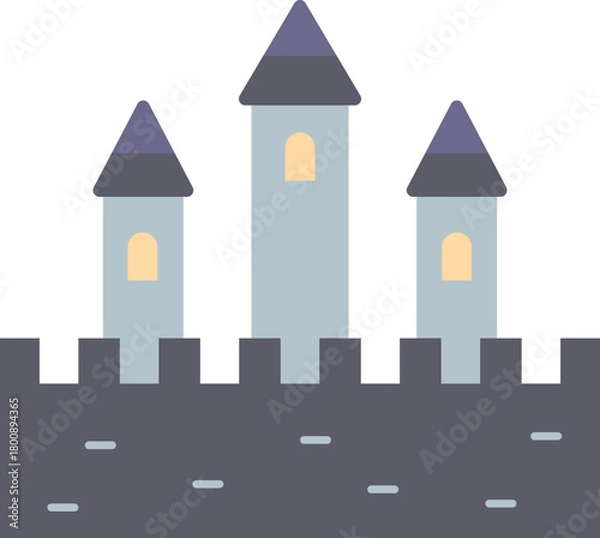 Obraz Flat Medieval Icon Element