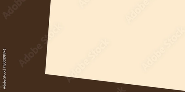 Obraz Abstract Geometrical Corner Vector Illustration Background. Minimalist vector illustration background with sharp, angular shadow-like shapes in brown and beige tones.