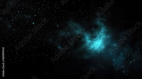 Fototapeta Deep space nebulae illuminated by distant stars.