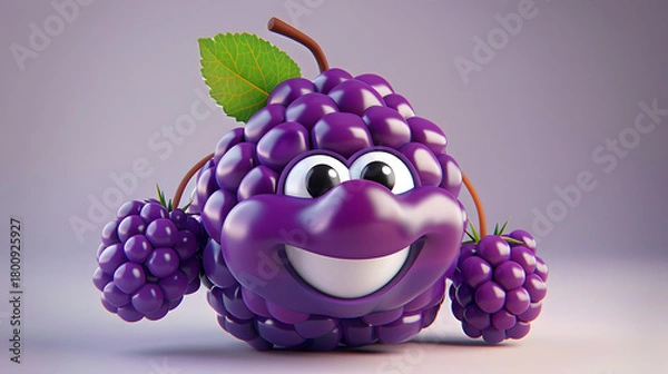 Obraz 3d mulberry character small clustered berry