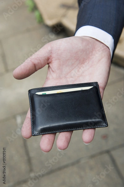 Fototapeta Wallet in hand