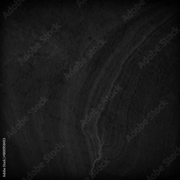 Fototapeta Dark grey black slate background or texture.