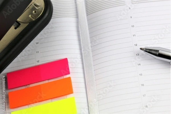 Obraz An concept Image of schedule with copy space