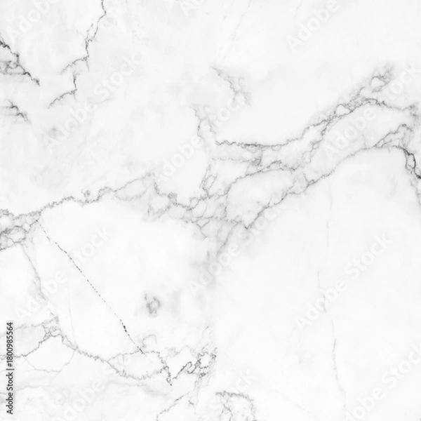 Fototapeta White marble texture background pattern with high resolution.