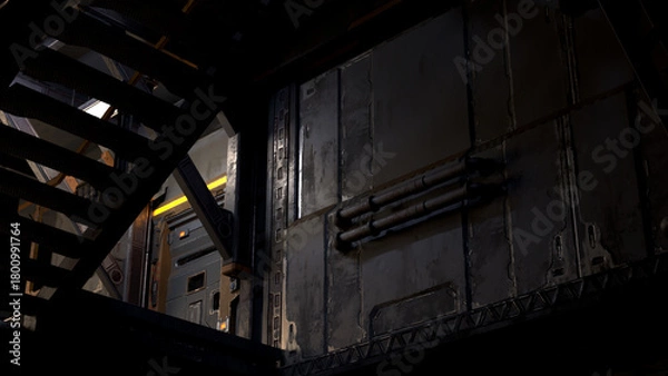 Obraz 闇市_錆びた未来