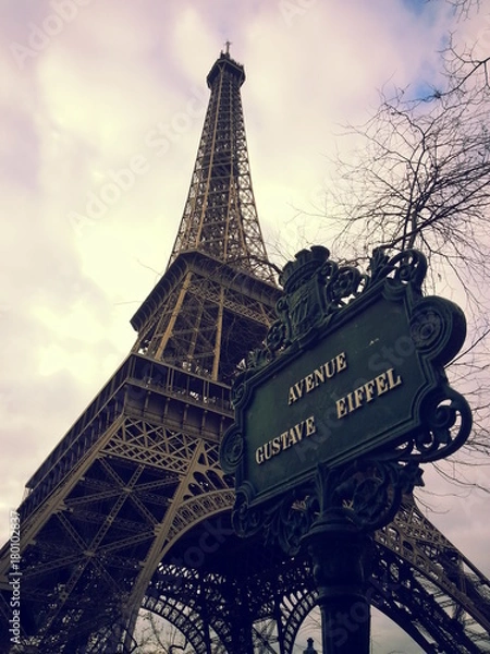 Fototapeta eiffel square