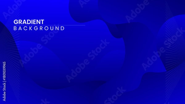 Fototapeta Blue Abstract Fluid Background