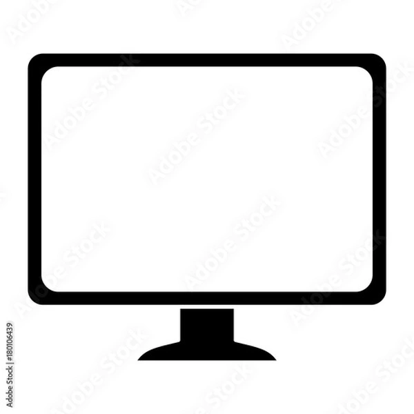 Obraz computer display isolated icon