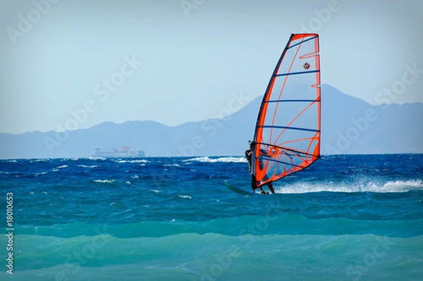 Fototapeta Rodos windsurfing 4
