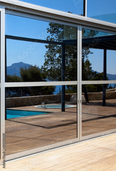 Obraz Beautiful terrace of a villa