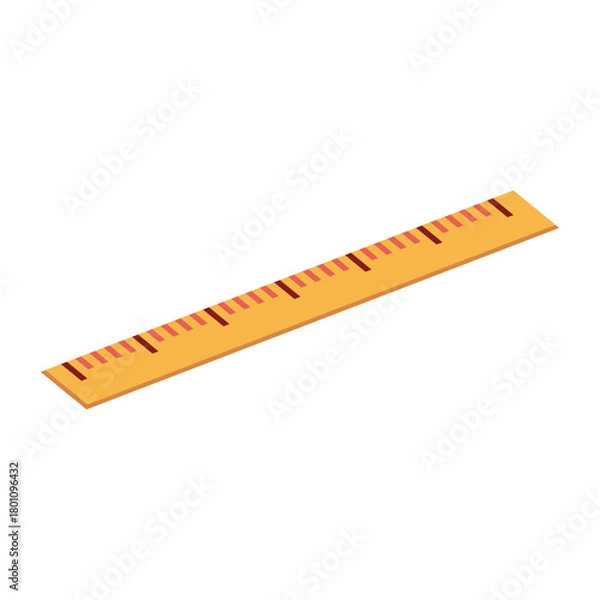 Fototapeta transparent vector image png of a brown wooden ruler