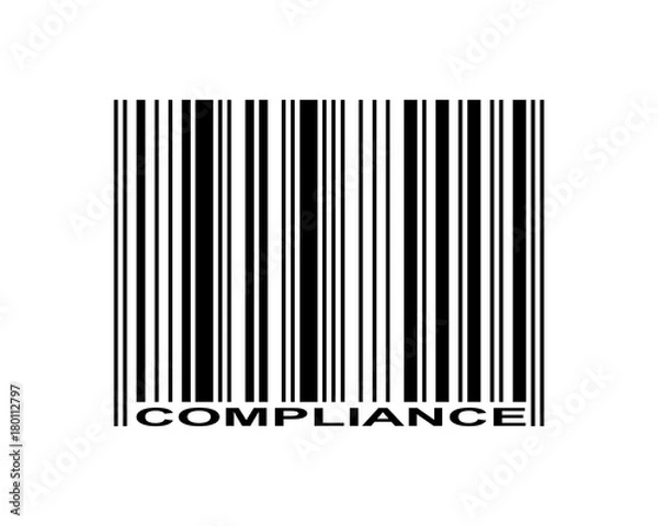 Fototapeta Compliance Barcode