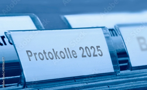 Obraz Protokolle 2025 -Symbolfoto