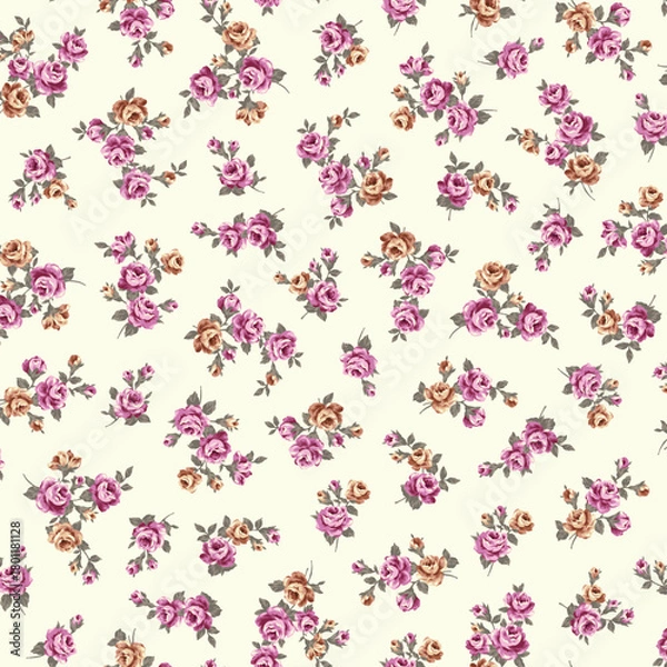 Obraz A collection of rose materials ideal for textile design,