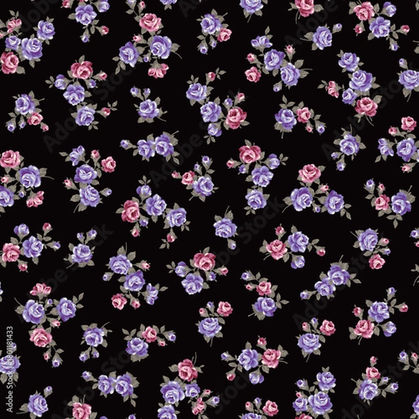 Obraz A collection of rose materials ideal for textile design,