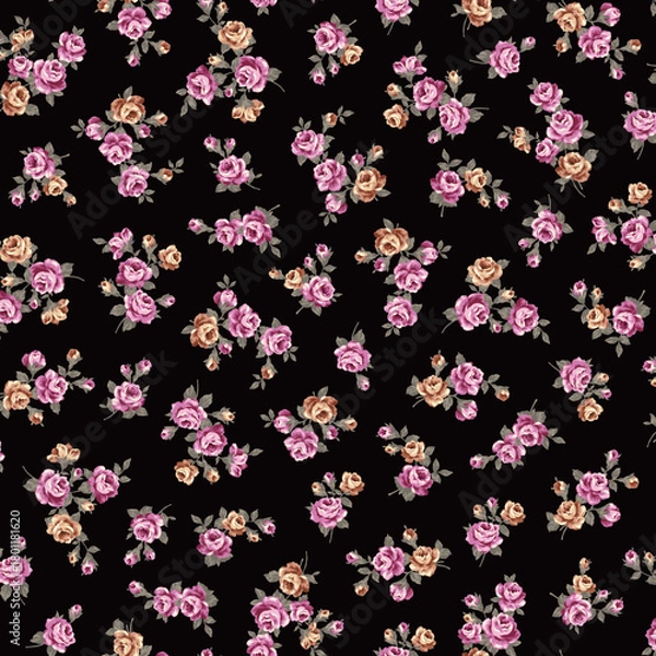 Obraz A collection of rose materials ideal for textile design,