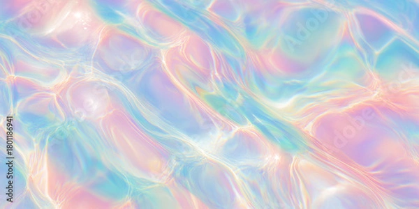 Fototapeta パステル, 抽象, 背景, テクスチャ, 水面, 波紋, 光沢, 反射, 幻想的, カラフル, きらめき, 夢幻, アート, デザイン, 柔らかい, ブルー, ピンク, イリディセント, 虹色, ミント, 水彩, 美しい, リキッド, 模様, エフェクト, 装飾, 光, 透明感, おしゃれ, 滑らか, 優しい, クリエイティブ, モダン, コンテンポラリー, アブストラクト, フルイド, 液体, 