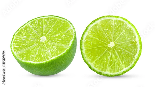 Obraz lime isolated on transparent png ( image from camera )