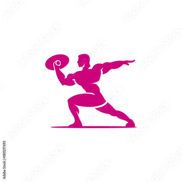 Obraz Discus Thrower logo